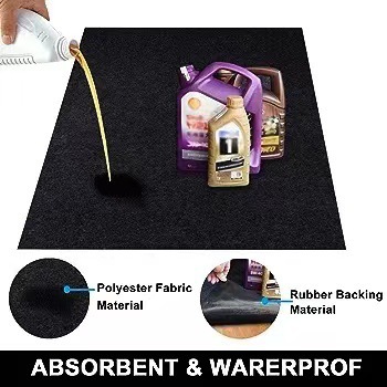 Amazon Cross-Border Felt Floor Mats, Garage Water-Absorbent and Oil-Proof Car Repair Mats, Anti-Slip and Anti-Oil Spill Mats, Trunk Mats