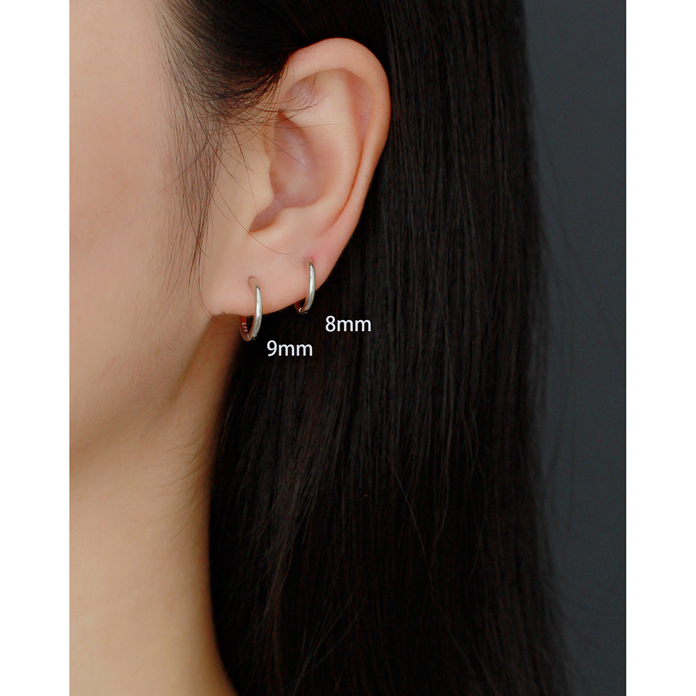 YHE0244 Korean-style Minimalist Circle Ear Cuff