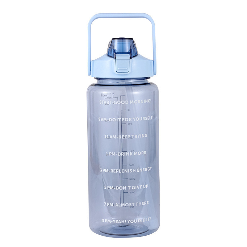 ウォーターカップ 2L スペースカップストローカップ夏の学生スポーツフィットネスケトルプラスチックカップクロスボーダーシール漏れ防止|undefined