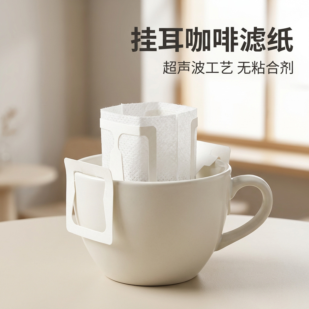 挂耳咖啡滤纸便携滴漏式手冲滤杯过滤纸袋滤网咖啡粉滤袋50枚入
