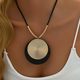 European and American Cross-border Round Necklace Women's High-end Light Luxury Fashion New Pendant Necklace Valentine's Day for Girlfriend