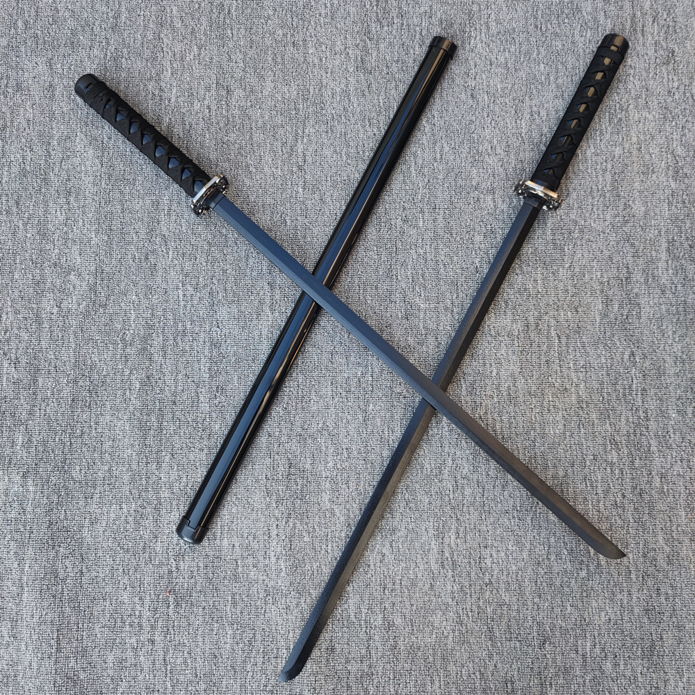 Chinese ancient style sword, Tang Dynasty horizontal sword, bamboo knife, wooden sword with sheath, training samurai blade, toy, cosplay prop, performance prop.