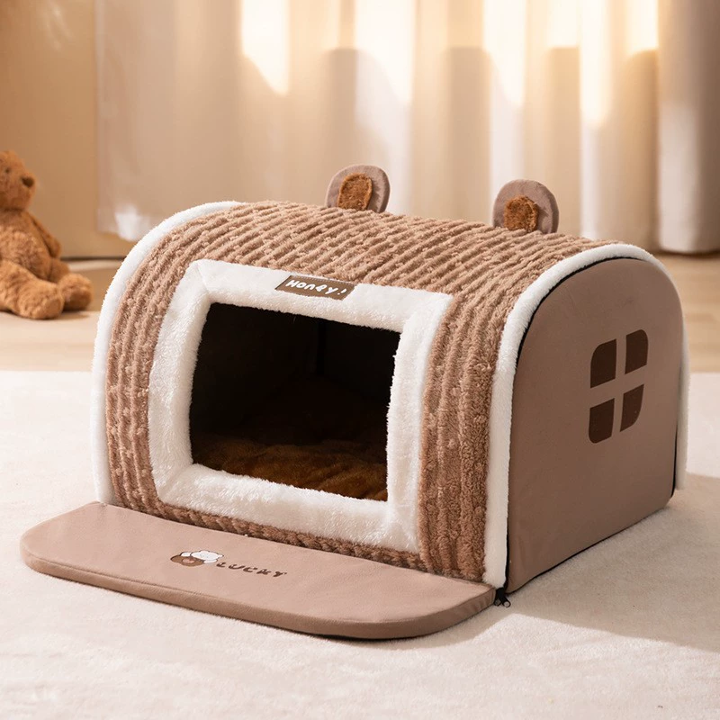 Large dog kennel winter warm dog house removable and washable dog bed four seasons large dog house type cat kennel pet supplies