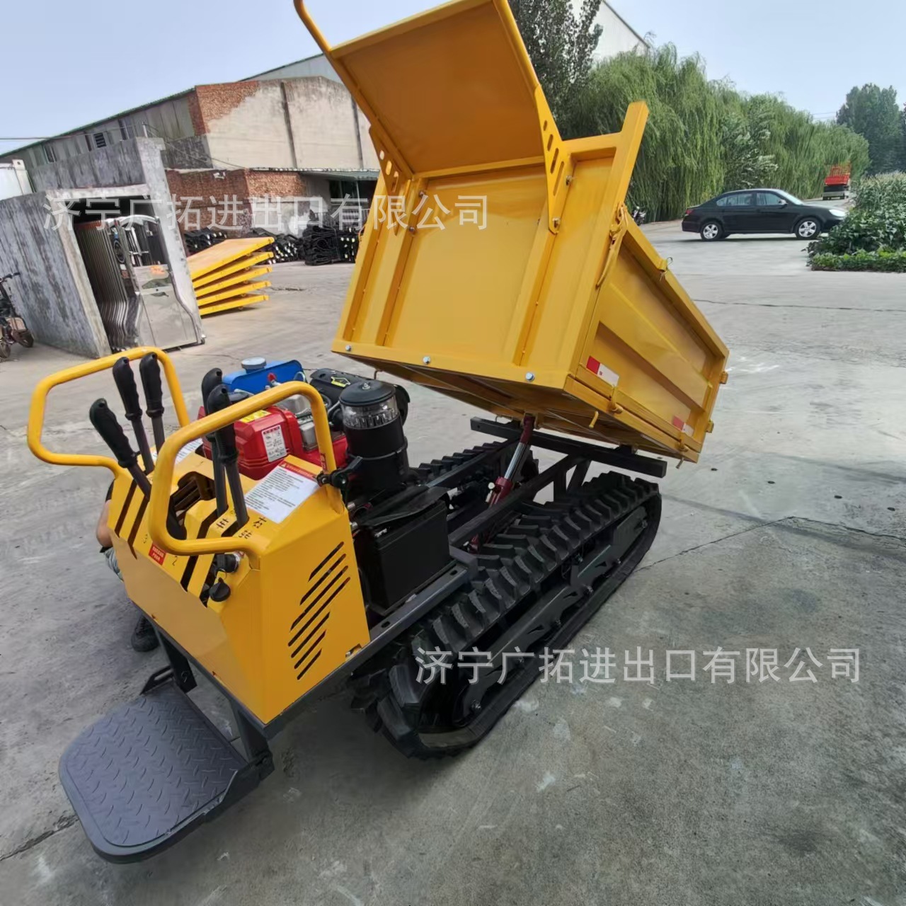 爬山虎履带运输车小型工程农用全地形自卸车 果园搬运装载运输车