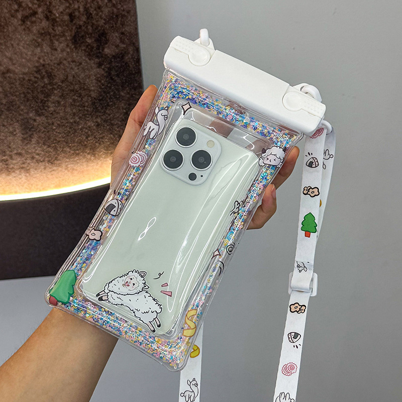 Bolsa impermeable para teléfonos móviles, bolsa de aire de dibujos animados, cubierta de pantalla táctil, bolsa impermeable para teléfonos móviles de 8 grados, bolsa impermeable para nadar, bolsa impermeable para buceo image 9