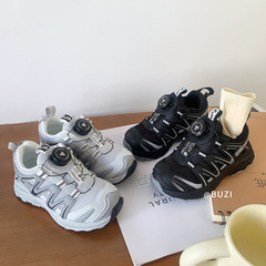 Knob shoes for children, size 1-3-6 years, children's sports shoes with breathable mesh, unisex dad shoes for kids, baby shoes