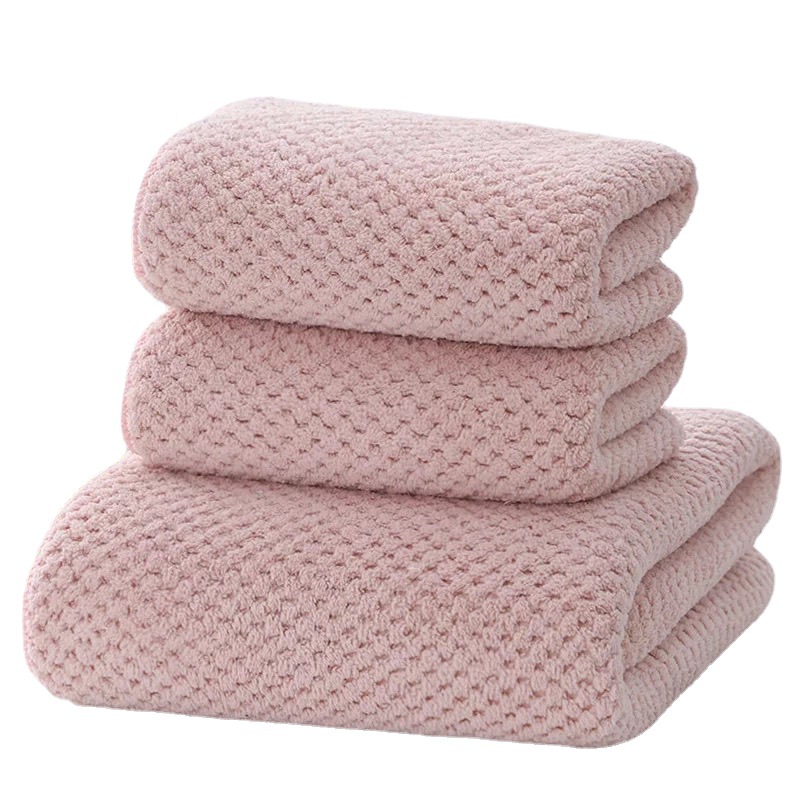 Bath towel home pineapple big thick than absorbent adult couple towel baby three-piece wholesale independent station