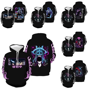 2025 New Model I Upgraded Solo Leveling Anime Two-Dimensional Digital Printing Couple Sweatshirt for Men