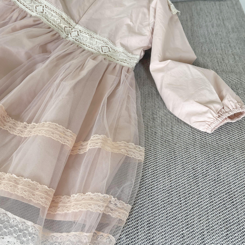 Vêtements en dentelle pour filles, nouveau produit d'automne 2023, Prince Dre, à la mode, édition coréenne_voghion.com