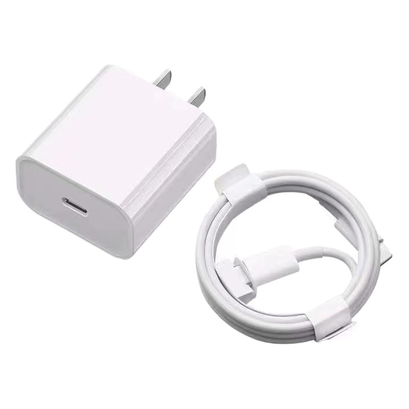 Verdadero PD carga rápida 20W cabeza de carga rápida cable para Apple 15 cargador 3C certificado PD30W cargador traje