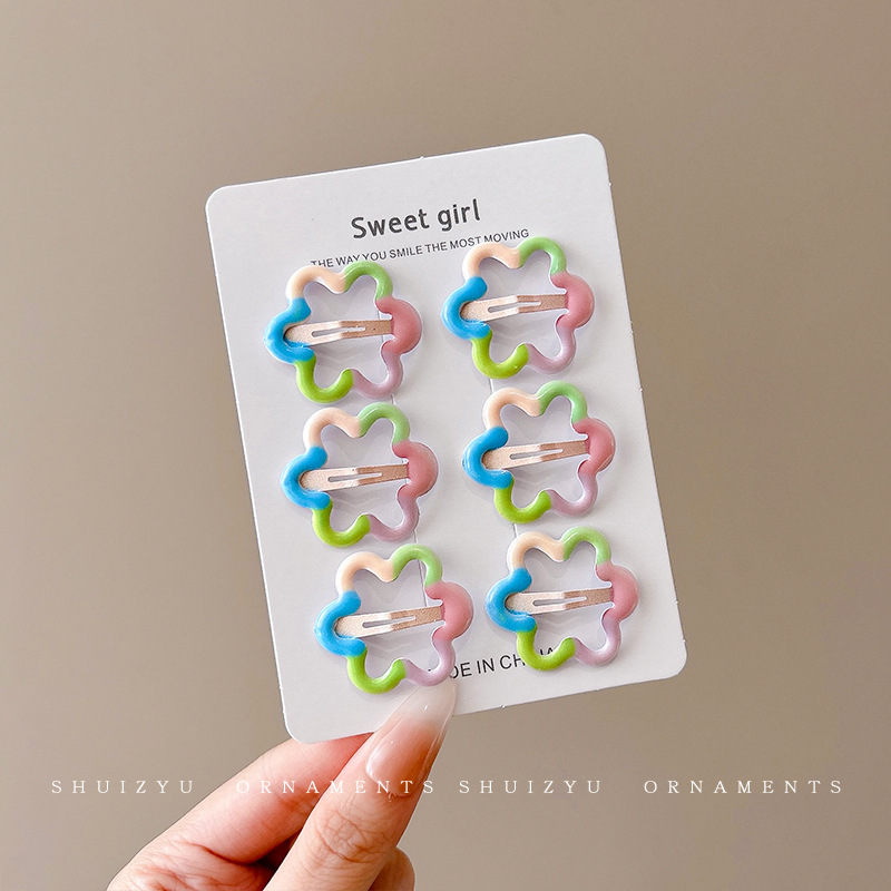 Linda estrella y2g horquilla hembra clip lateral flequillo BB clip horquilla para niños dopamina clip de color tocado