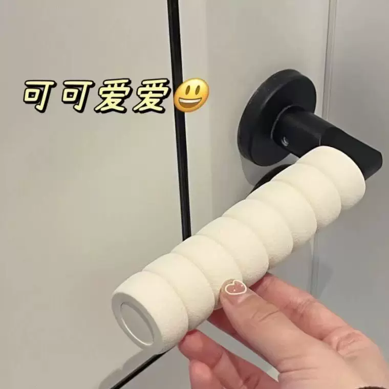 家用房间门把手防撞安全保护套儿童加厚螺旋宝宝房门拉手防碰角套