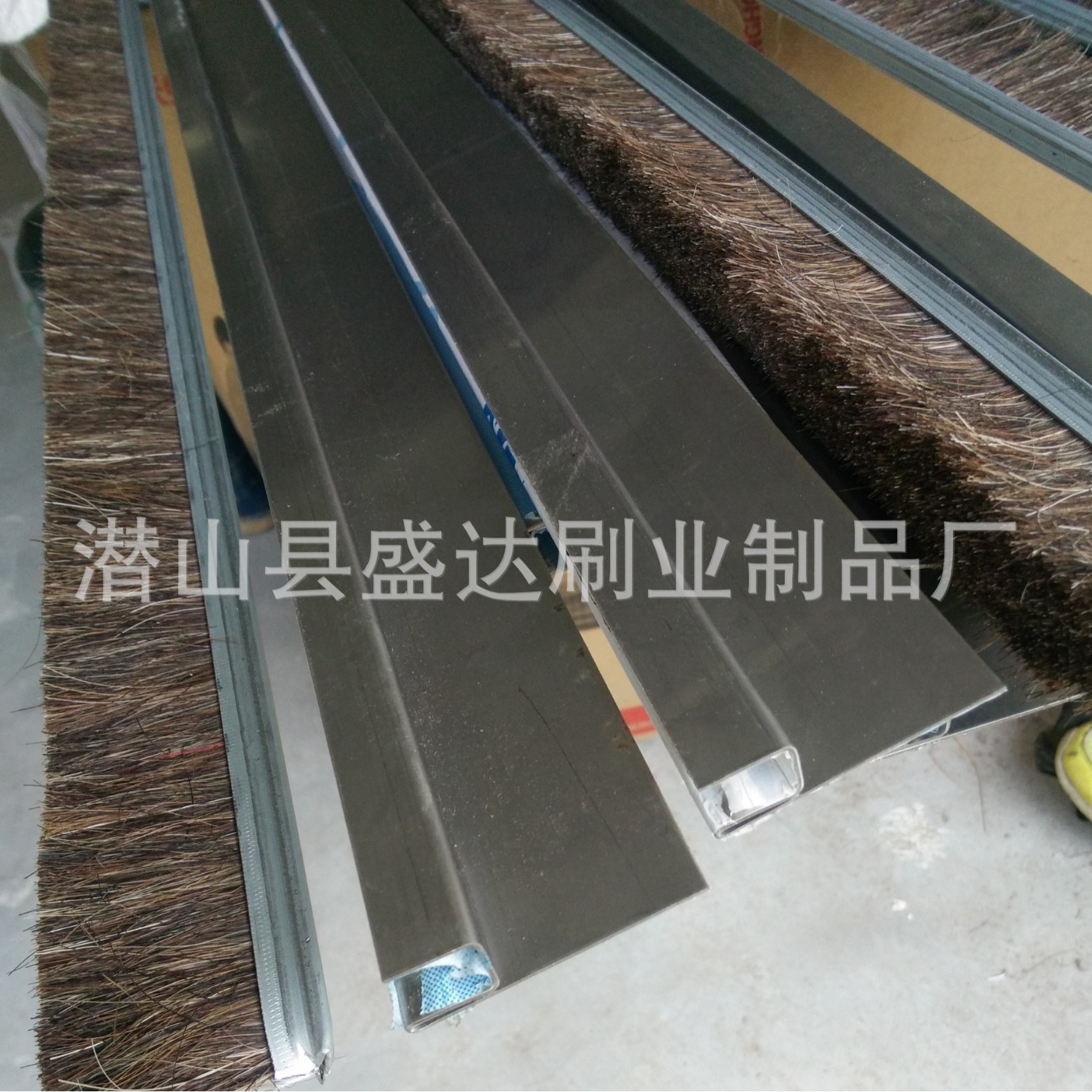 【盛达刷业】厂家供应马马尾毛尼龙丝条刷  动物毛羊毛猪鬃条刷