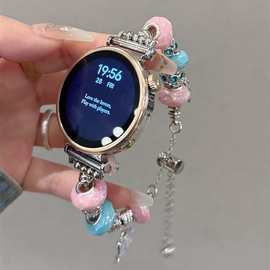 蝴蝶串珠表带适用于华为watch8910/GT4/GT5/Fit3表带荣耀手表带