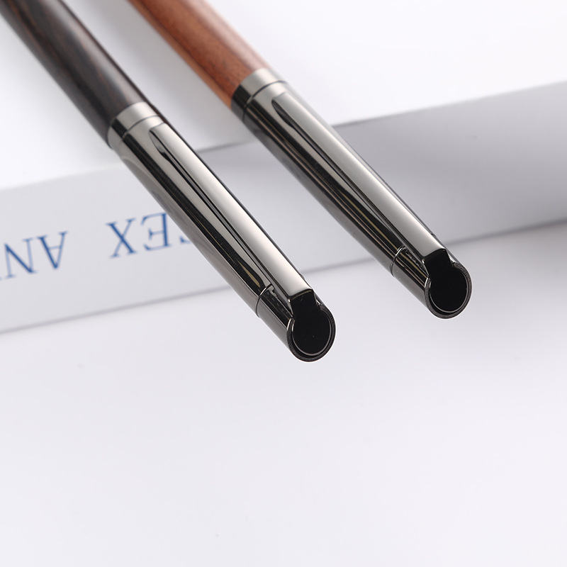 Impresión de bolígrafo de firma comercial de madera de alta calidad bolígrafo de madera de pera de metal bolígrafo de logotipo