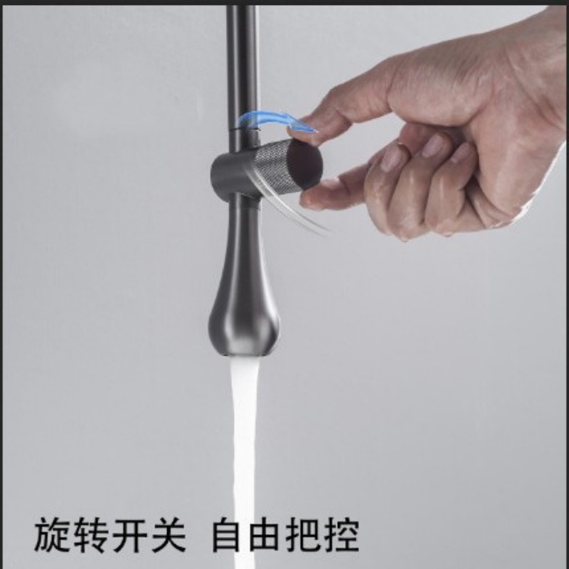 Grifos de goteo de techo de cobre completamente cubierto techo de salida de agua de inducción en la pared tipo pluma creativa grifo de agua caliente y fría