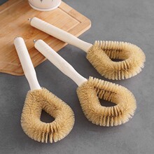 木柄猪鬃锅刷猪毛刷可挂式清洁刷居家清洁刷子去污刷厨房洗锅刷