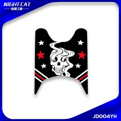 Motorcycle pedals — Personalized Rubber Mat Accessories - jd004yh-star-skull