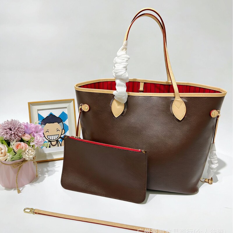 European and American Women's Large-Capacity Shopping Bag Neverfull Tote Bag Classic Mommy Bag Shoulder Bag Mother-Daughter Bag