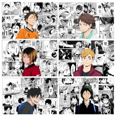 日漫バレーボール少年漫画個人ポスターと同じステッカーポスター