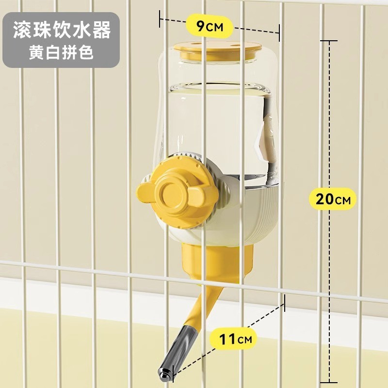 Jaula para mascotas, bebedero, gato colgante, alimentador de agua potable, cuenco para perros, cuenco para gatos, suministros para jaulas para perros de gran capacidad