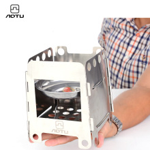 凹凸中号柴火炉户外便携折叠酒精炉不锈钢野营炉具外贸批发AT6315