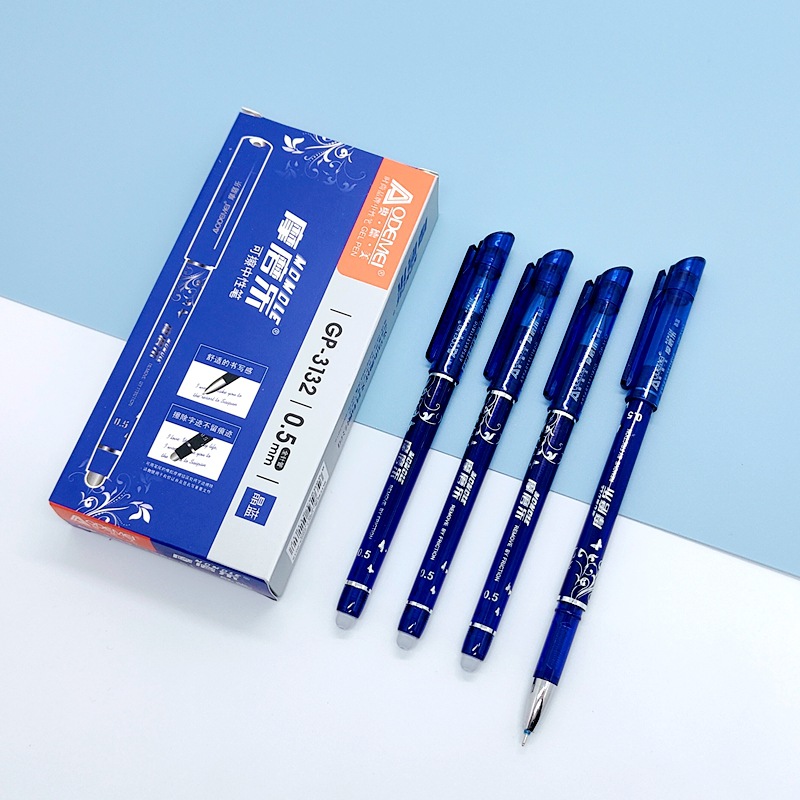 3132 oficina de negocios calor borrable pluma aomei estudiante gel pluma transparente magia borrable gel pluma 0,5