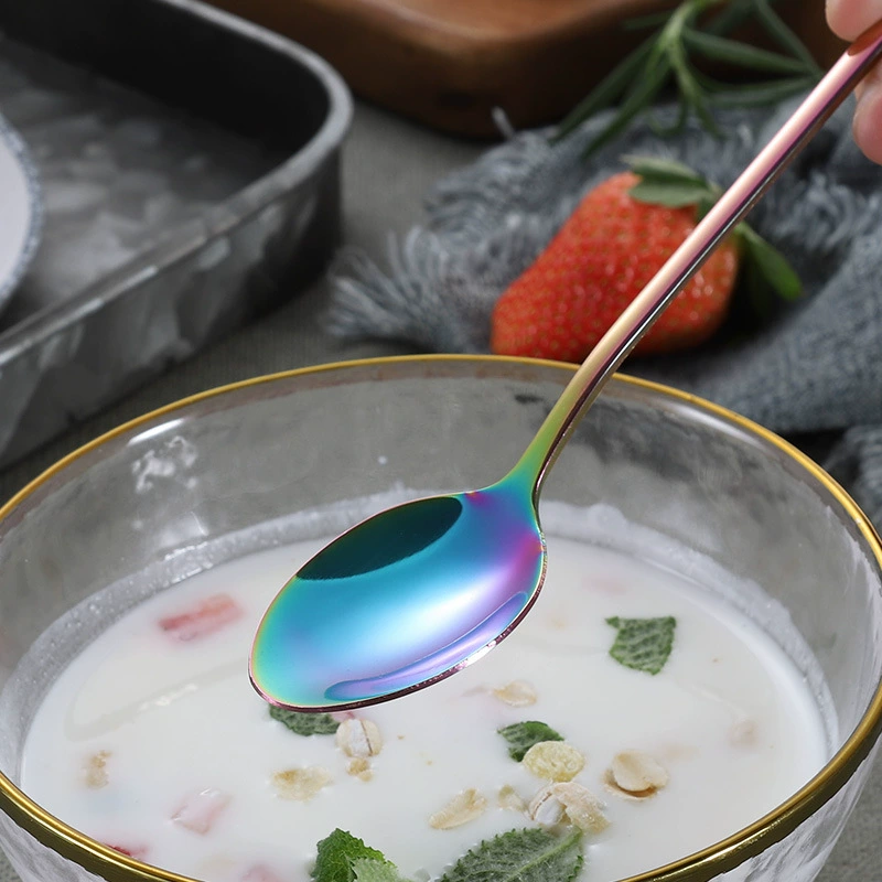 Amazon 1010 stainless steel tableware fantasy colored knife and fork tablet suit