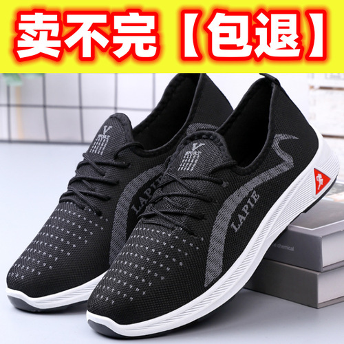 Women's New Old Beijing Cloth Shoes, Casual Single Shoes, Mid-Age and Elderly Health Walking Shoes, Soft Sole Women's Comfort Non-Slip Padded Cotton Shoes