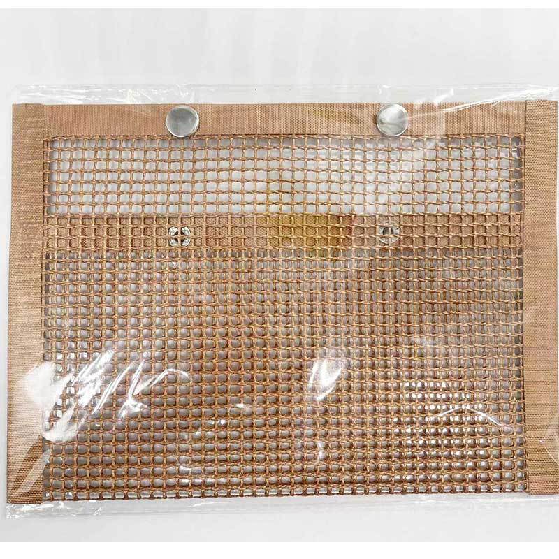 Venta al por mayor bolsa de malla de barbacoa de teflón bolsa de barbacoa antiadherente bolsa de barbacoa resistente a altas temperaturas bolsa de barbacoa al aire libre