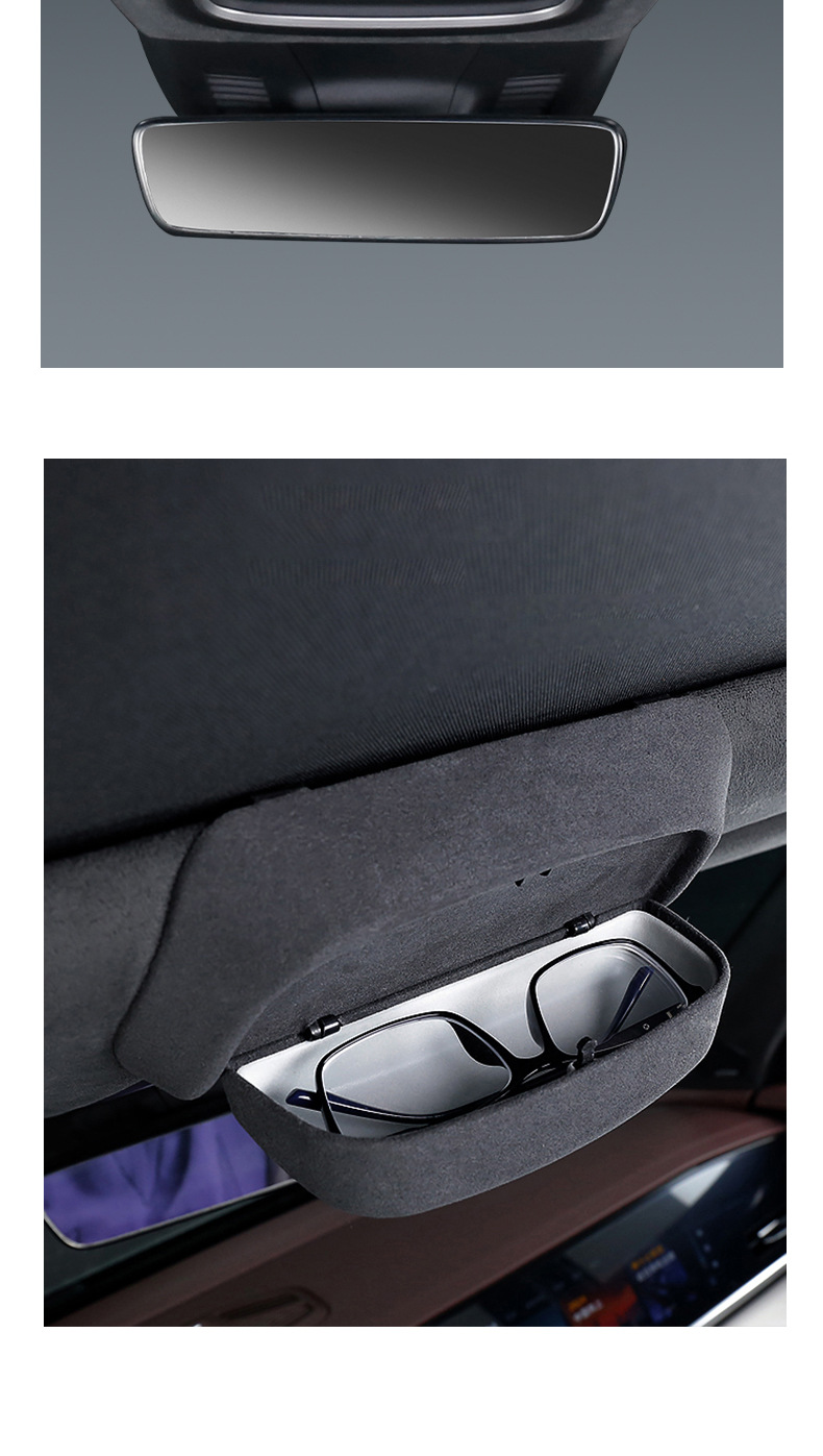 Applicable to Geely XingyueL (Monjaro)/Boyue L Car Glasses Case Roof Sunglasses Storage Holder Auto Supplies Modification Accessories