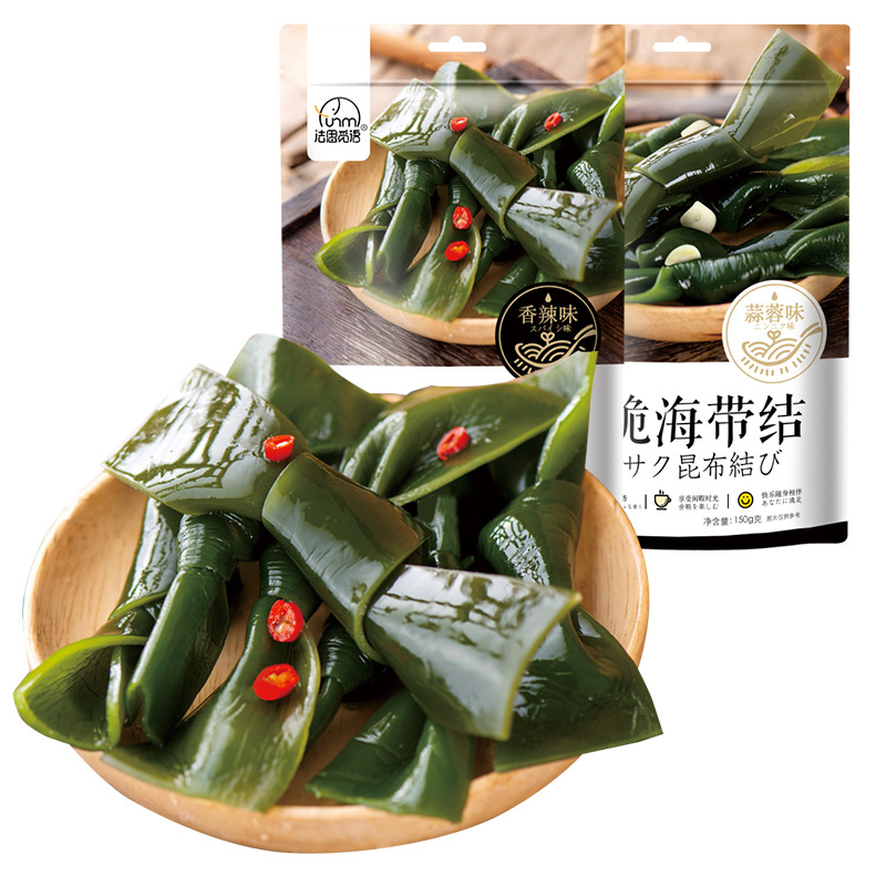 Fasimiyu kelp knot 150g ready-to-eat spicy snacks garlic snacks snack wakame bag