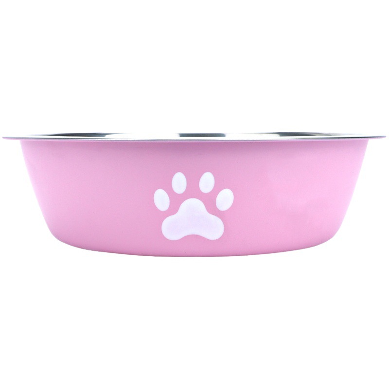 Pet Bowl tazón para perros de acero inoxidable tazón de fuente de agua antideslizante para mascotas de doble capa antideslizante alimentador de gato se puede utilizar para la entrega de cabello