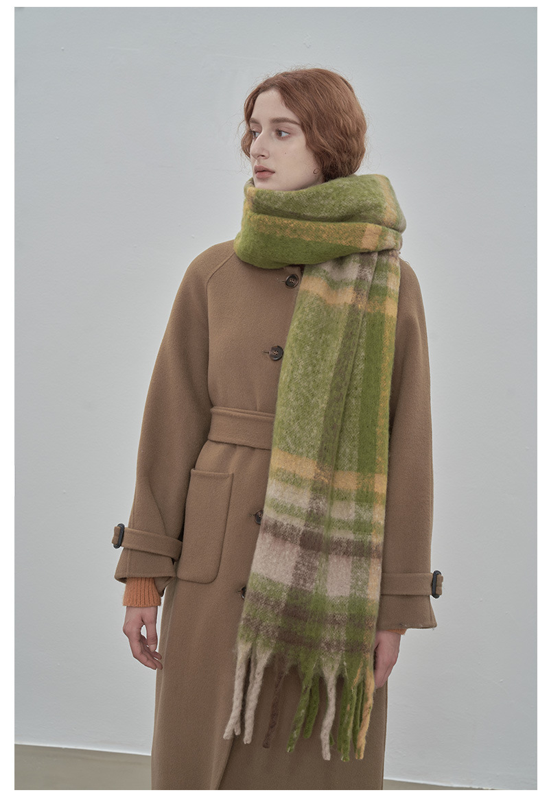 Klassischer Damen Schal Aus Webpelz Kaschmir Für Den Winter_voghion.com