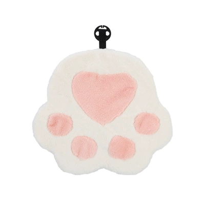 cat claw car neck | Headrest - pink-cat-paw-cushion-front