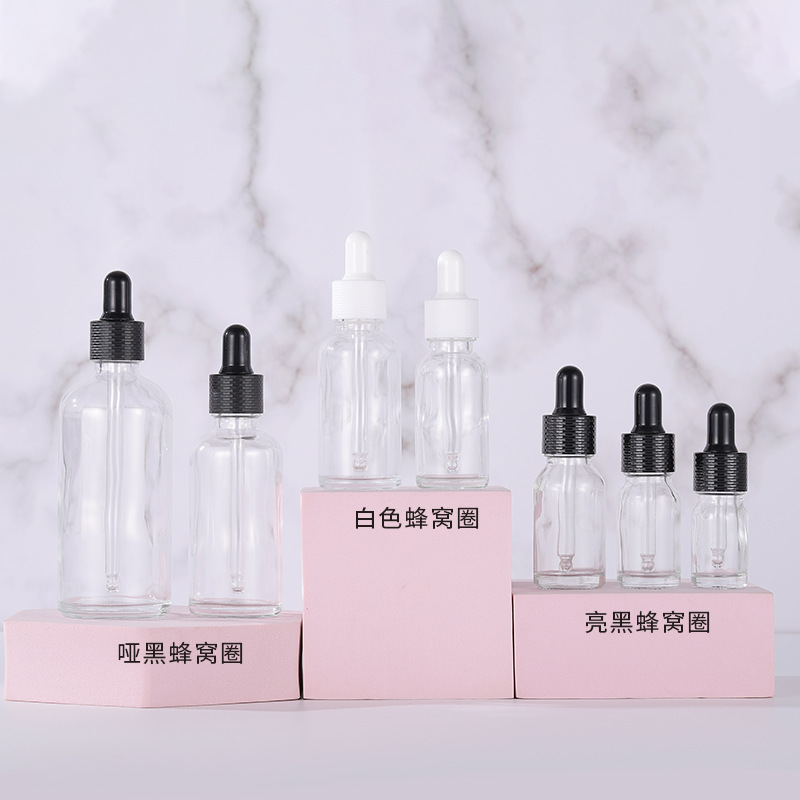 銀脈スポット5ml-100ml透明精油瓶10mlエッセンス原液瓶30mlバラ金スポイト瓶|undefined