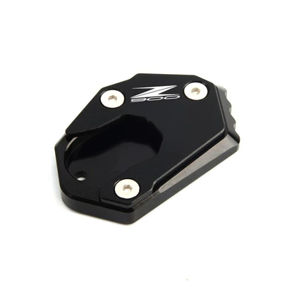Kawasaki Z900/Z900Se 17-23 Modified Aluminum Alloy Kickstand Side Support Enlarged Base and Widened Pad Accessories (Electric car big tripod) - black