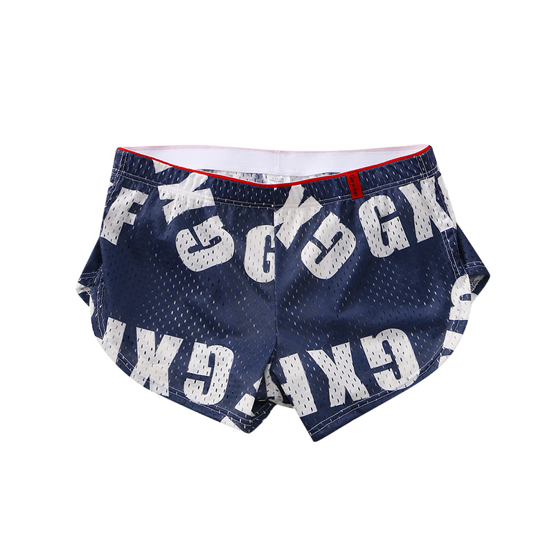 Pantalones interiores de hielo de alto grado antibacteriano antibacteriano de cuatro ángulos deportivos de hombre calzoncillos de cabeza de hombre pantalones cortos de hombre