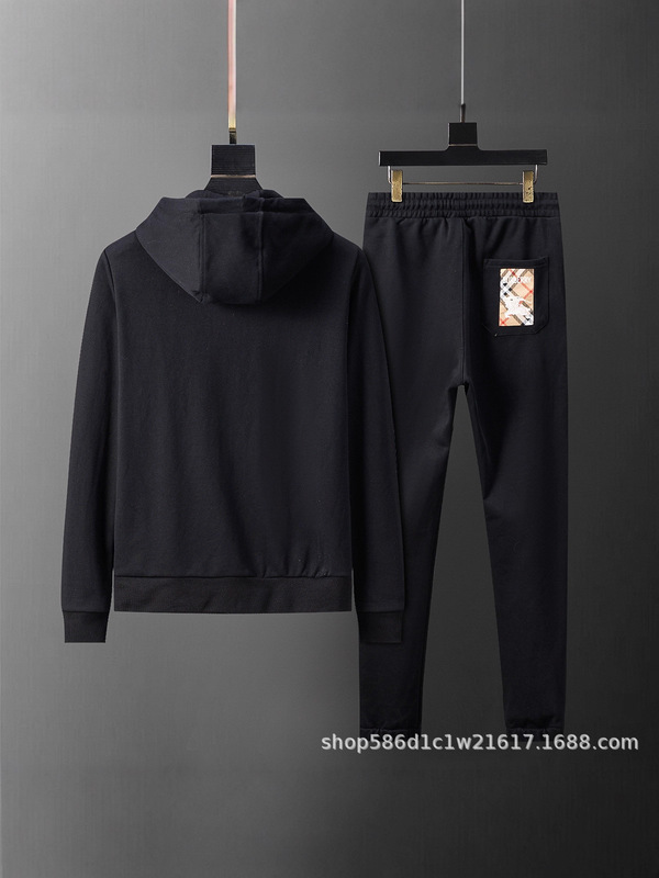 跨境外贸高品质经典款满印字母logo运动时尚套装休闲拉链夹克卫衣|undefined