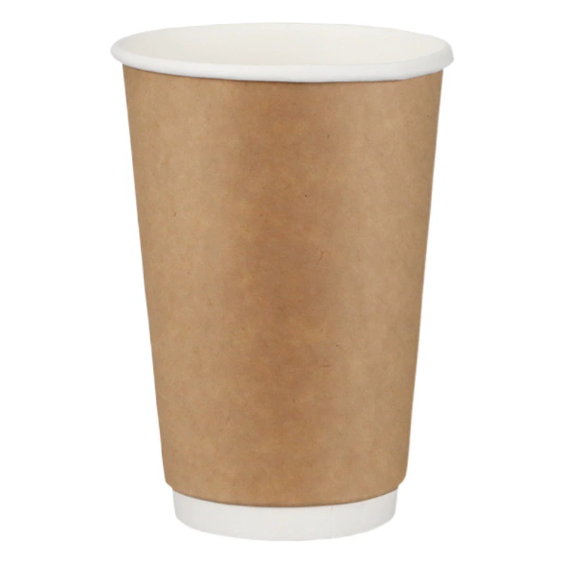 Пятно одноразовые полые бумажные стаканчики оптом соевое молоко чай с наружной лентой Упаковка двухслойная крафт-бумага кофейная чашка с крышкой