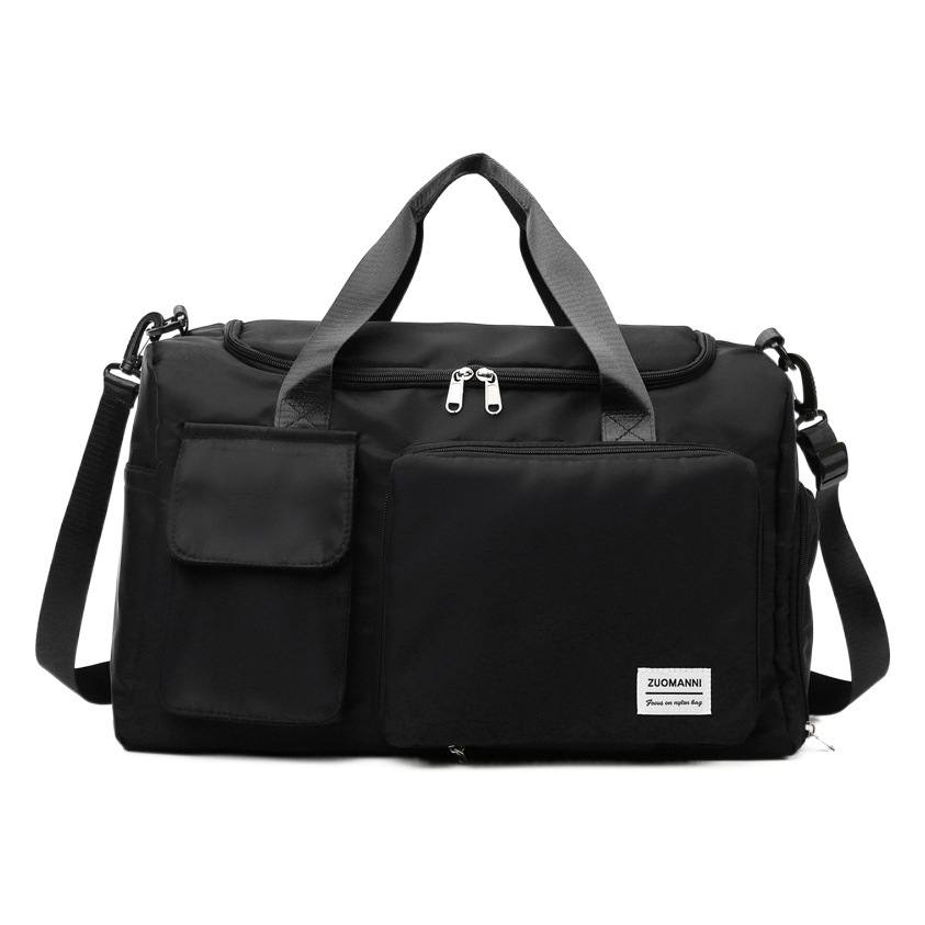 Bolsa de fitness de doble bolsillo separada en seco y húmedo al por mayor con almacén de zapatos, bolsa de yoga de entrenamiento de natación, bolsa de viaje conveniente de gran capacidad para mujer