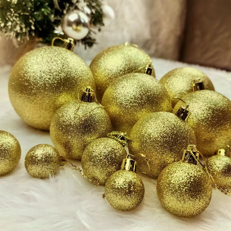 クリスマス装飾ボール粉球3cm-60cmプラスチックボールクリスマスツリー装飾ボールペンダント店吊り天井装飾|undefined