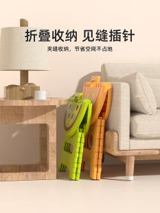 Plastic Thickened Folding Stool Cartoon Creative Portable Low Stool Outdoor Home Small Bench Chair for Children