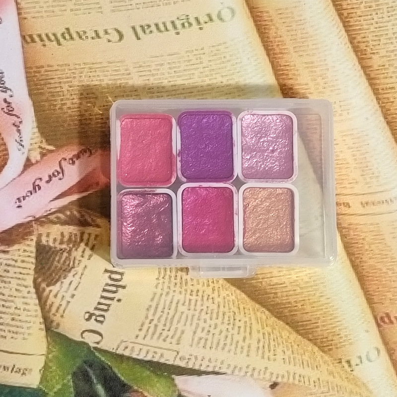 Estilo japonés pintura de uñas envuelto flor floreciente Internet celebridad perla color puro acuarela hecha a mano pintura sólida pintura 1ml