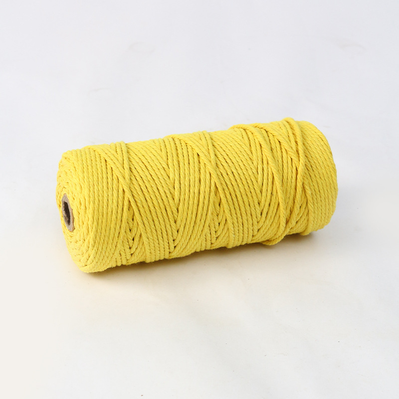 2mm3mm4mmマルチ仕様カラー手作りコットンロープ素材ボトル缶巻き手工芸品編みコットンロープ素材