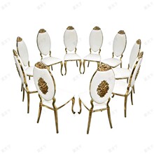 轻奢罗马风奢华金色婚礼椅子皇冠椅贵宾椅经典酒店宴会椅子靠背椅