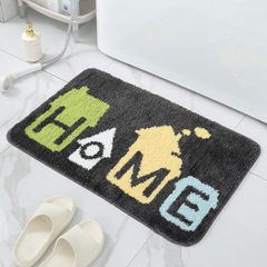 Manufacturer wholesale Nordic imitation cashmere carpet household bathroom door blanket bathroom non-slip mat absorbent foot pads cross-border
