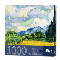 MiniWhale Oil Painting Series Puzzle Adult 1000 500 Pieces Flat Paper Puzzle Wholesale