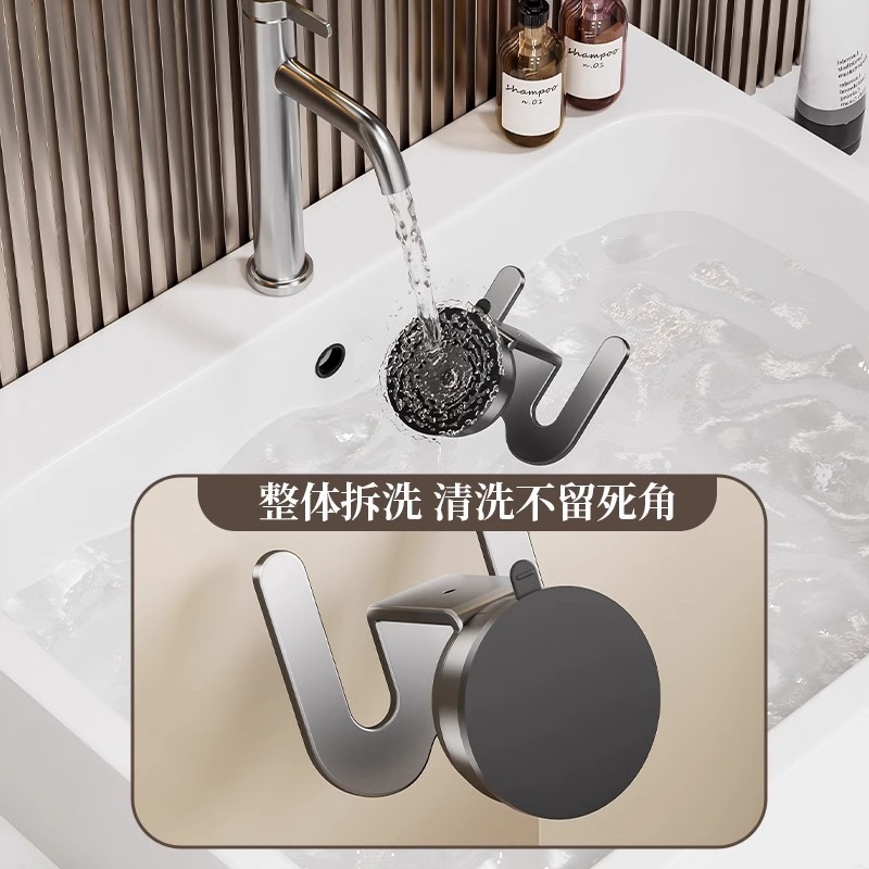 吸盤靴棚穴なしトイレ壁トイレスリッパ掛け浴室収納神器壁掛け棚|undefined