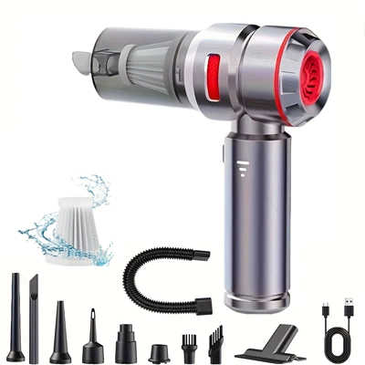 Small Mini Dust Blower, Tozsoranlar - vacuum-cleaner-silver-red-filter-hose